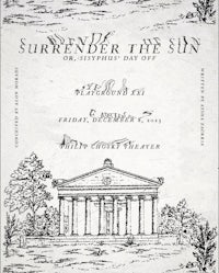 a black and white poster for surrender the sun